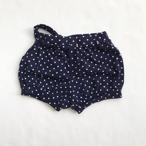 Navy blue polka dot bubble shorts EUC 2T
